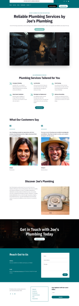 screenshot 2026 02 21 at 09 18 13 services joe's plumbing